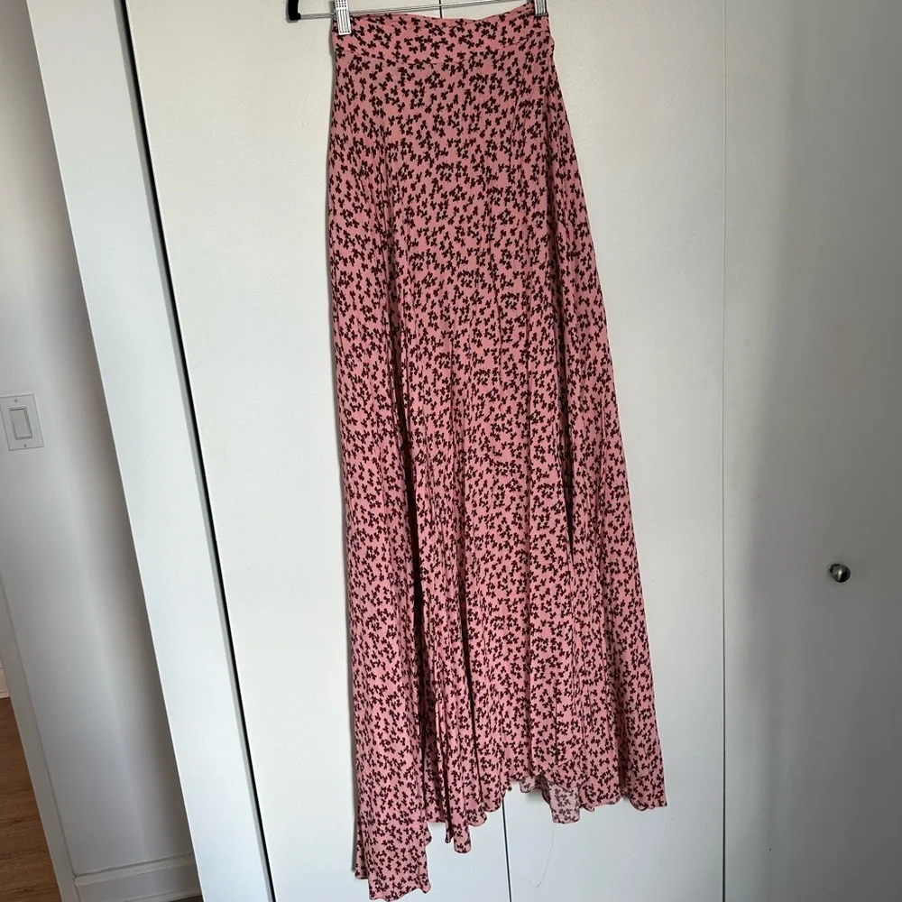 Alexis Floral Print Full Length Wrap Skirt - Picture 7 of 12